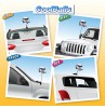 Coolballs Cool Skate Chick Car Antenna Topper / Auto Dashboard Accessory (Multi-Color Board)
